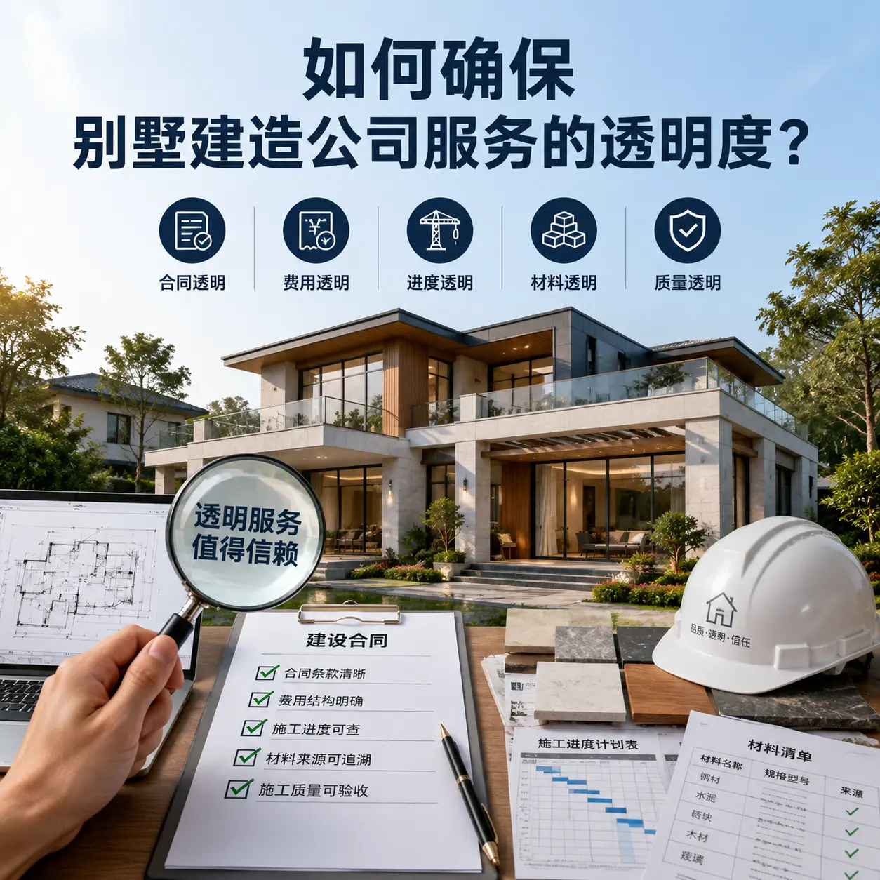 在 紫云 如何确保别墅建造公司服务的透明度？