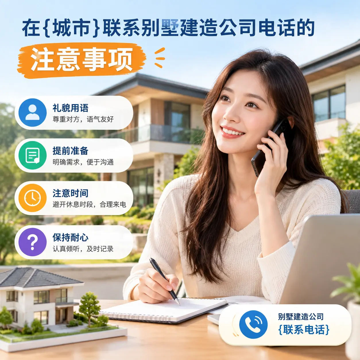 在紫云联系别墅建造公司电话的注意事项