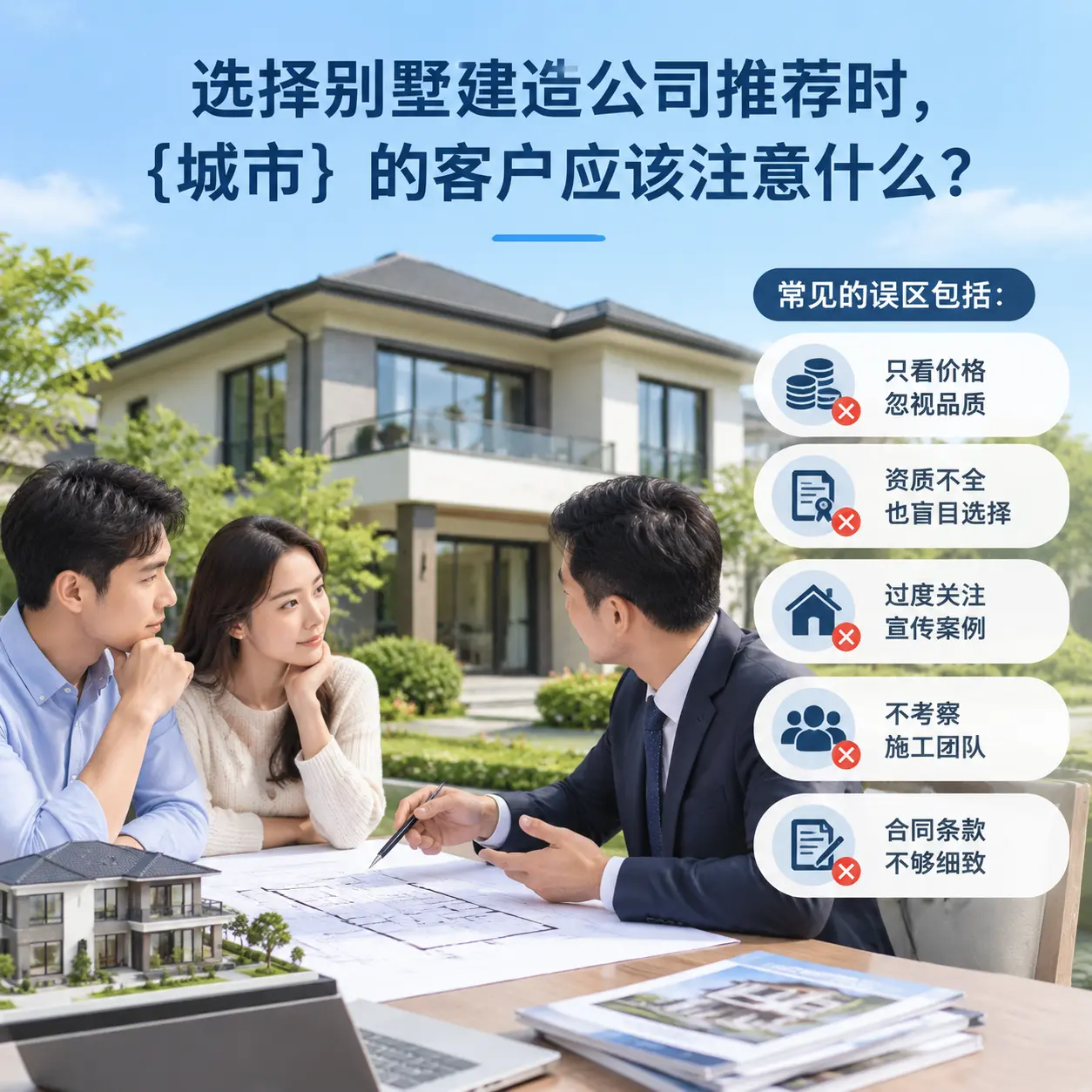选择别墅建造公司推荐时,紫云 的客户应该注意什么?