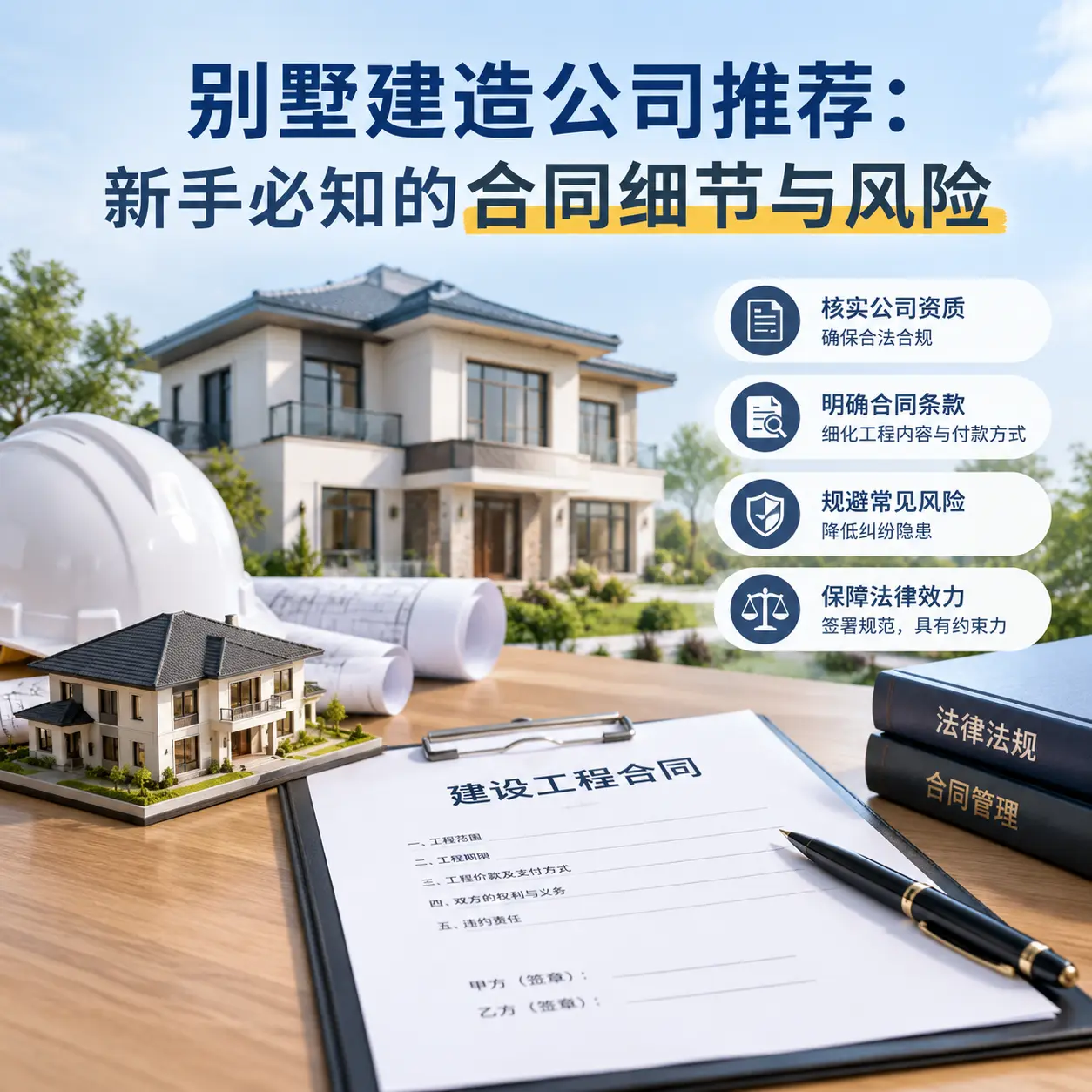 别墅建造公司推荐：新手必知的合同细节与风险